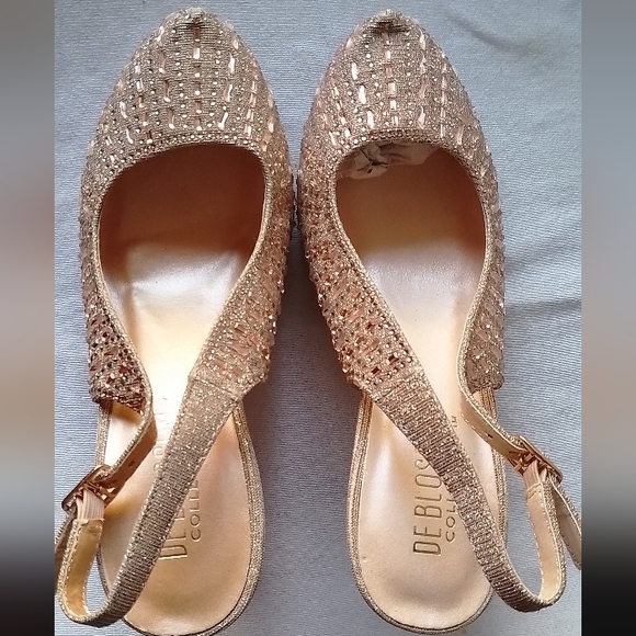 De Blossom rose gold kitten heel size 7 - Picture 2 of 5